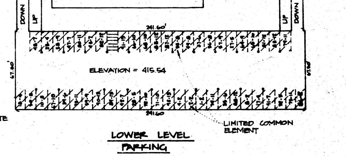 The lower level parking illustrated